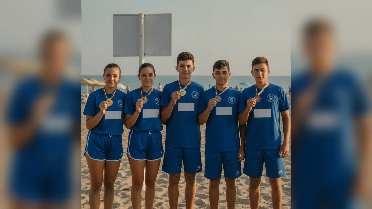 5 medalii la Naționalele de Lupte pe Plajă