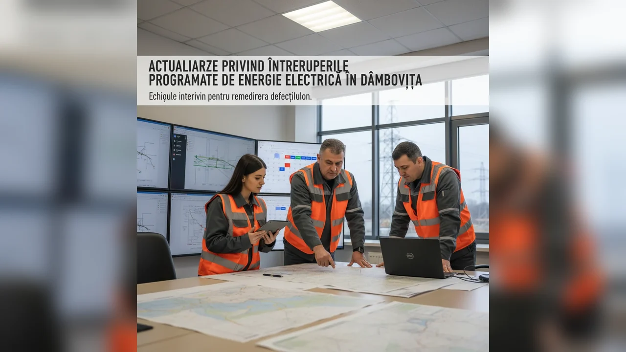 Actualizare la Târgoviște privind întreruperile programate de energie electrică în Dâmbovița