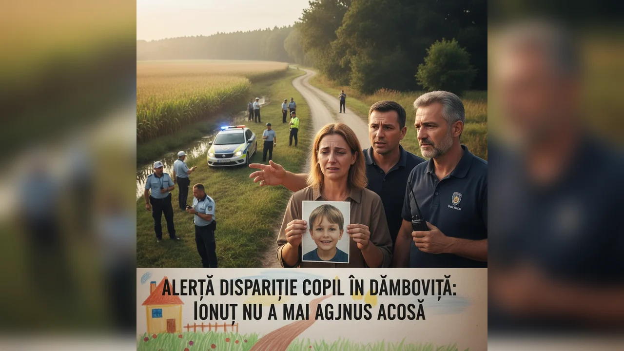 Alertă de dispariție copil la Târgoviște: poliția caută un minor pe nume Ionuț
