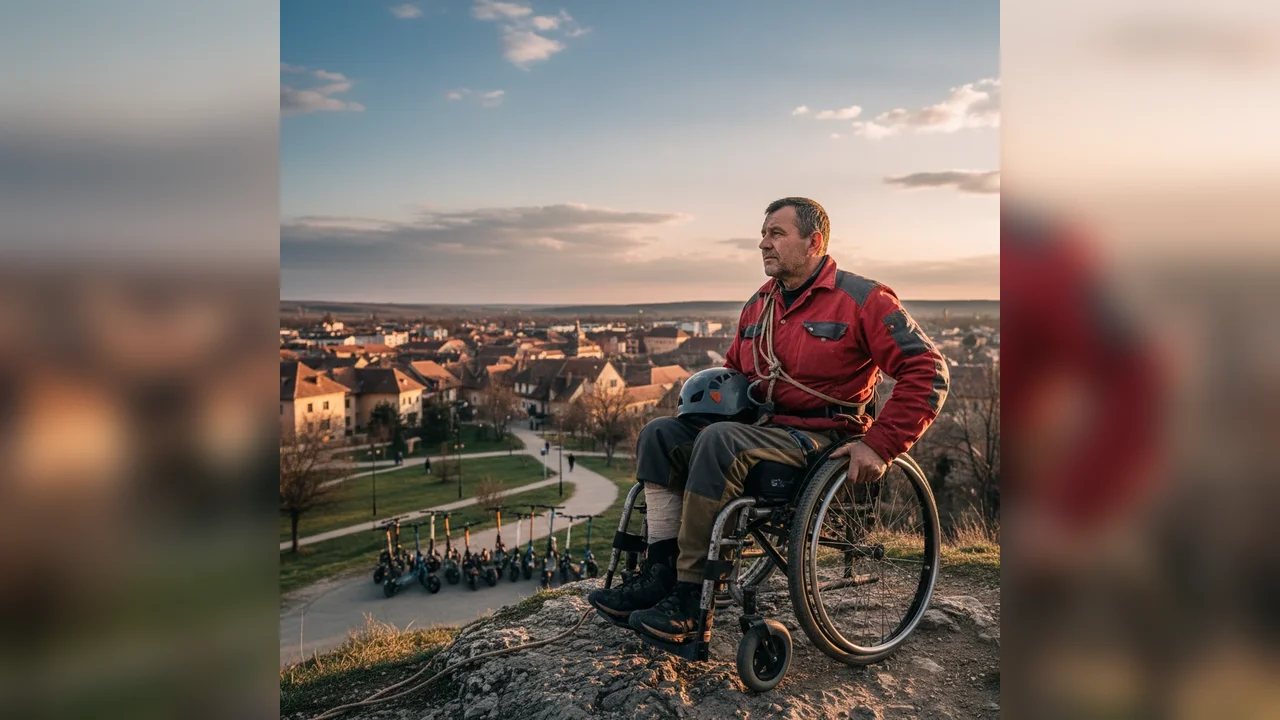 Alpinist utilitar din Dâmbovița cere respect pentru trotinetiști
