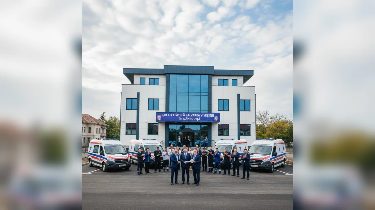 ambulanțe noi și sediu modern pentru SAJ