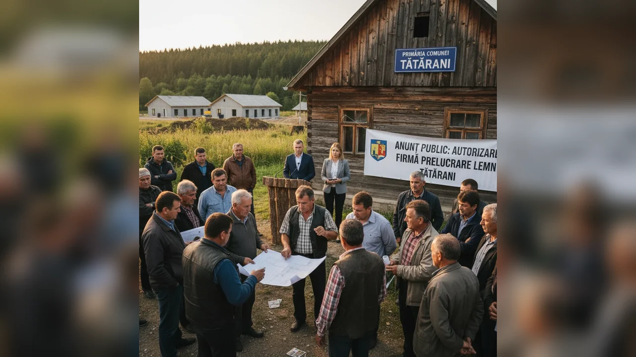 Anunț de mediu la Târgoviște pentru autorizarea unei firme de prelucrare a lemnului din Tătărani