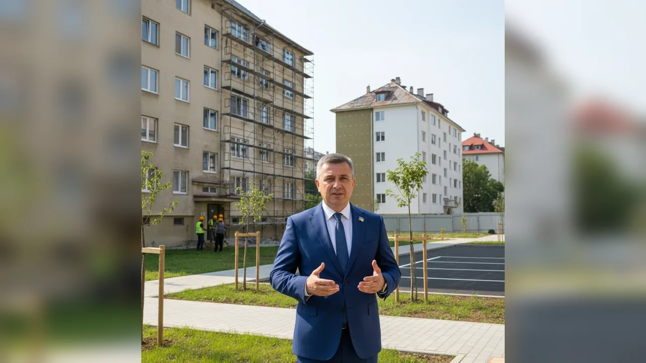 anvelopare, igienizare subsoluri, repararea acoperișurilor, parcări și spații verzi integrale