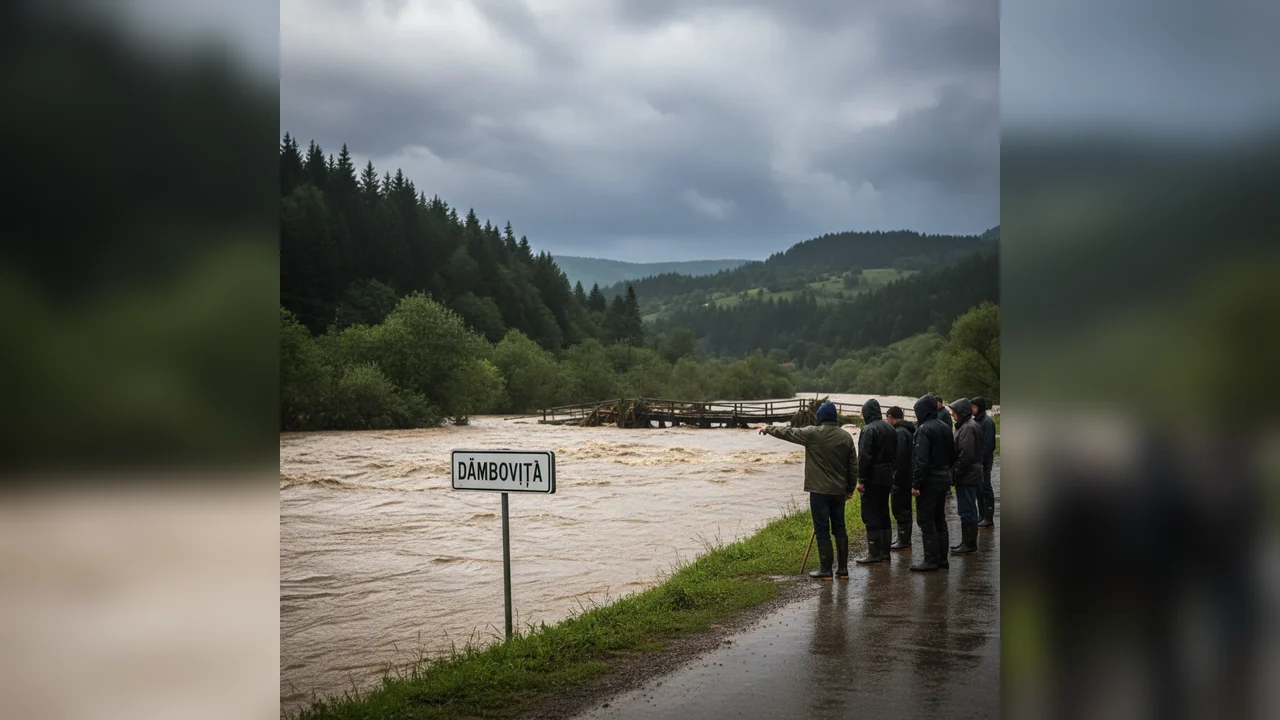Avertizare hidrologică de Cod Galben pe râuri, valabilă și pentru județul Dâmbovița, anunțată la Târgoviște