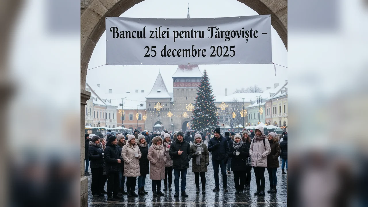 Bancul zilei pentru Târgoviște – 25 decembrie 2025