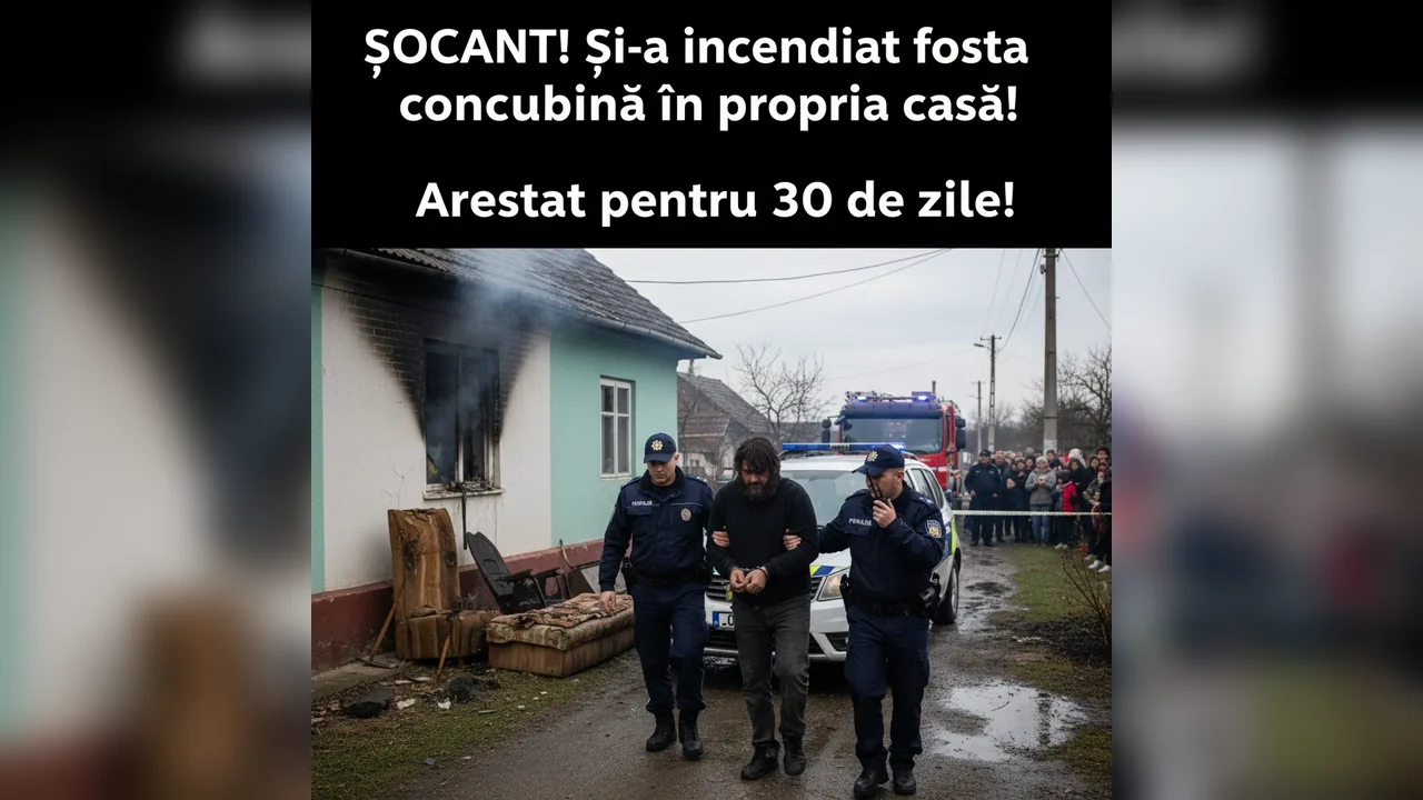 Bărbat arestat pentru 30 de zile după ce și-a incendiat fosta concubină în propria locuință
