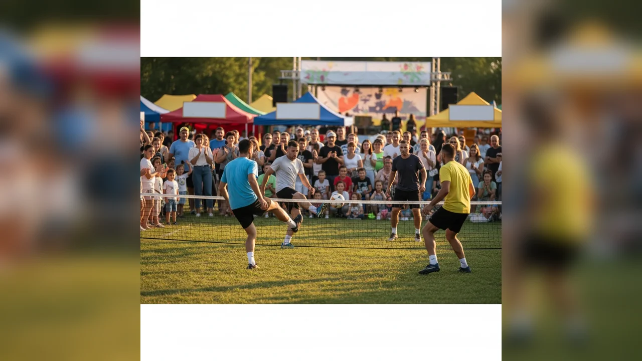 Campionatul de tenis cu piciorul, start la Zilele Dâmboviței