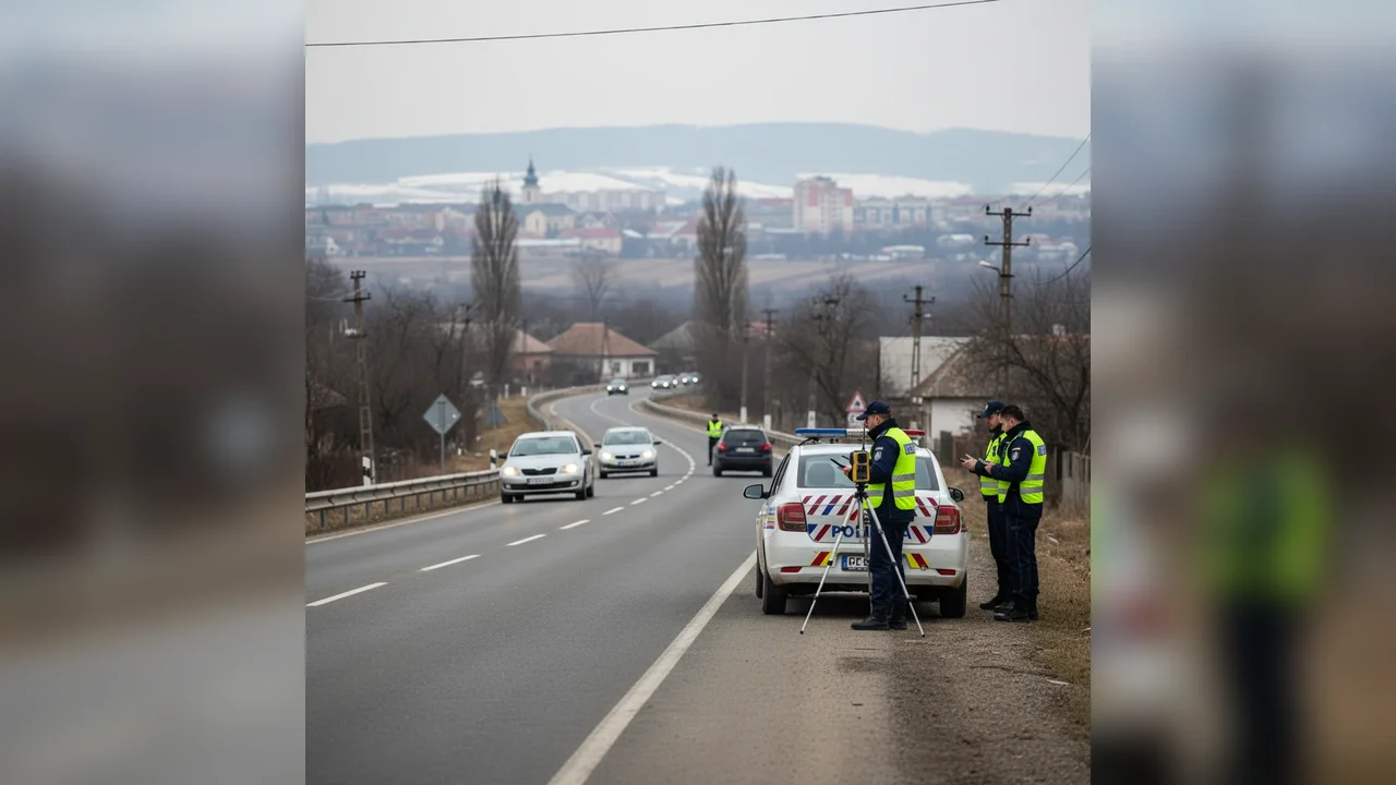 Controale radar intensificate la Târgoviște și pe șoselele din Dâmbovița între 10 și 28 februarie