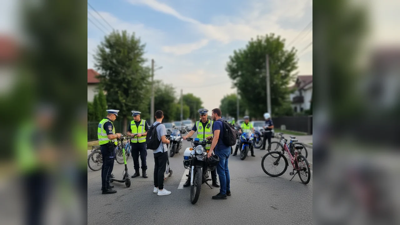 Controale rutiere intensificate pentru vehicule pe două roți în Dâmbovița