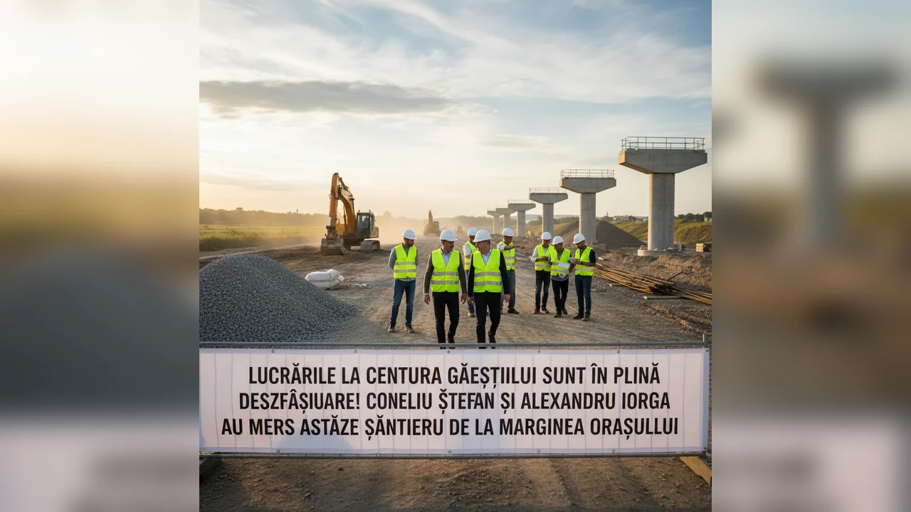 Corneliu Ștefan și Alexandru Iorga au vizitat șantierul orașului