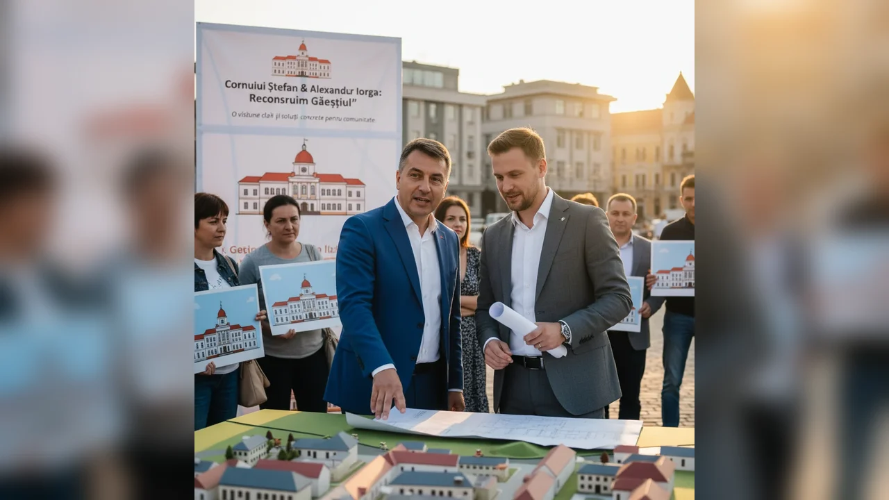Corneliu Ștefan și Alexandru Iorga promovează reconstrucția Găeștiului cu soluții clare pentru comunitate