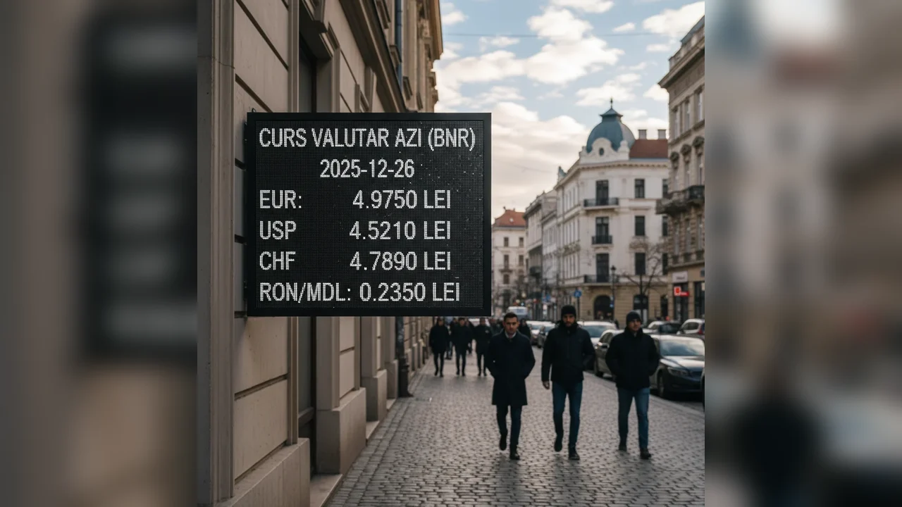 Curs valutar azi (BNR) – 2025-12-26