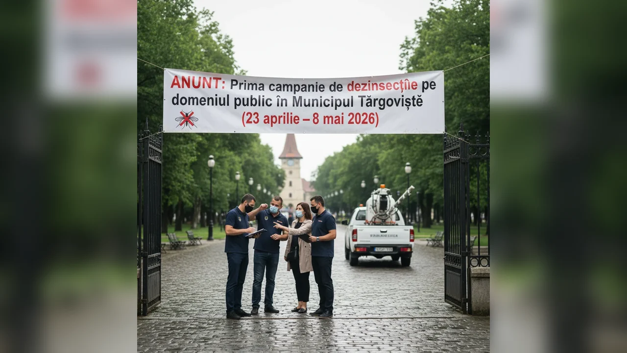 Dezinsecție publică în Târgoviște între 23 aprilie și 8 mai 2026