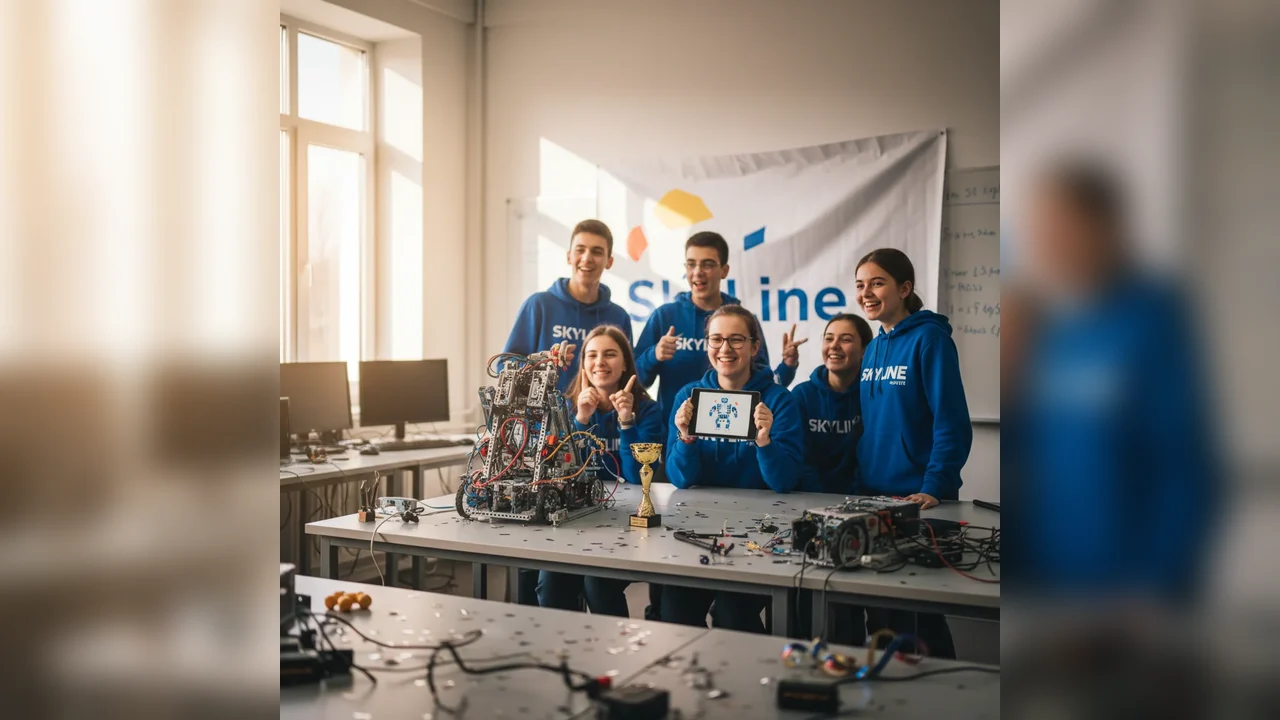 Echipa SkyLine din Târgoviște va reprezenta orașul la faza națională a concursului First Tech Challenge România