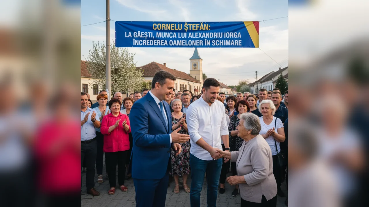 Eforturile lui Alexandru Iorga la Găești restabilesc încrederea localnicilor în schimbare