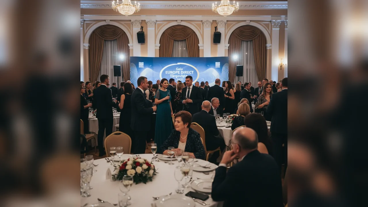 Gala EUROPE DIRECT Târgoviște 2025 a adus în prim-plan partenerii și voluntarii implicați în informarea europeană