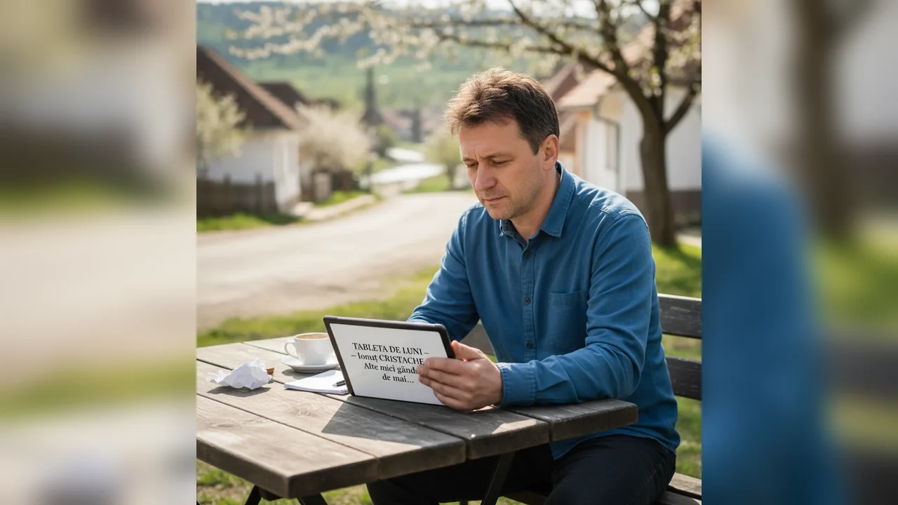 Gânduri pe tabletă: Ionuț Cristache revine cu idei noi