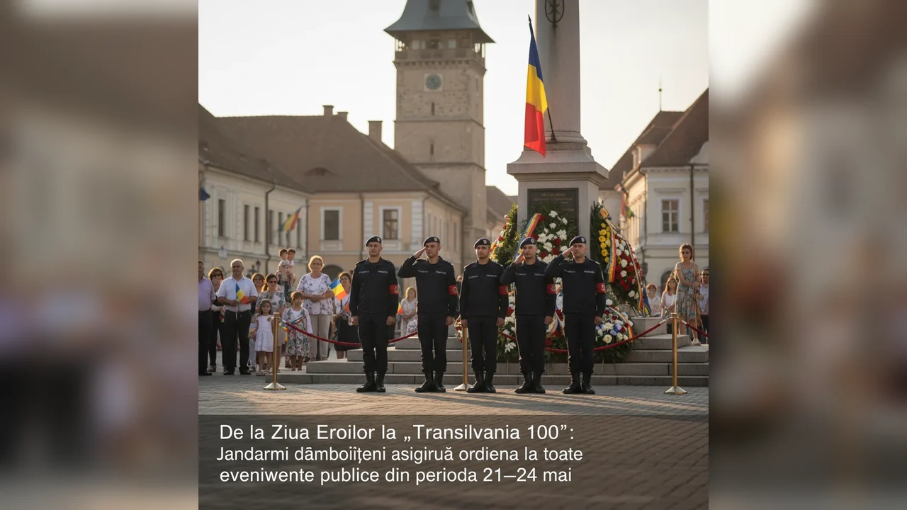 Jandarmii dâmbovițeni asigură ordinea la evenimentele din mai