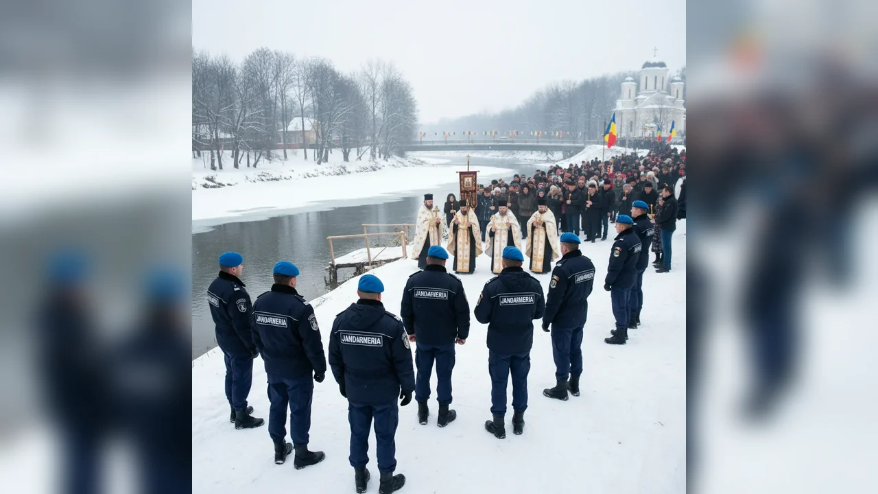 Măsuri de ordine publică de Bobotează și Sf. Ioan la Târgoviște, anunțate de Jandarmeria Dâmbovița