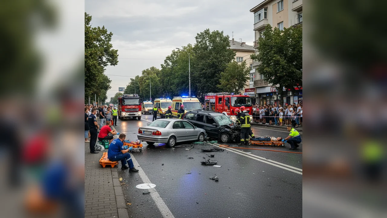 Mircea Vodă, DN71: un șofer de 81 de ani a ajuns cu mașina într-un canal