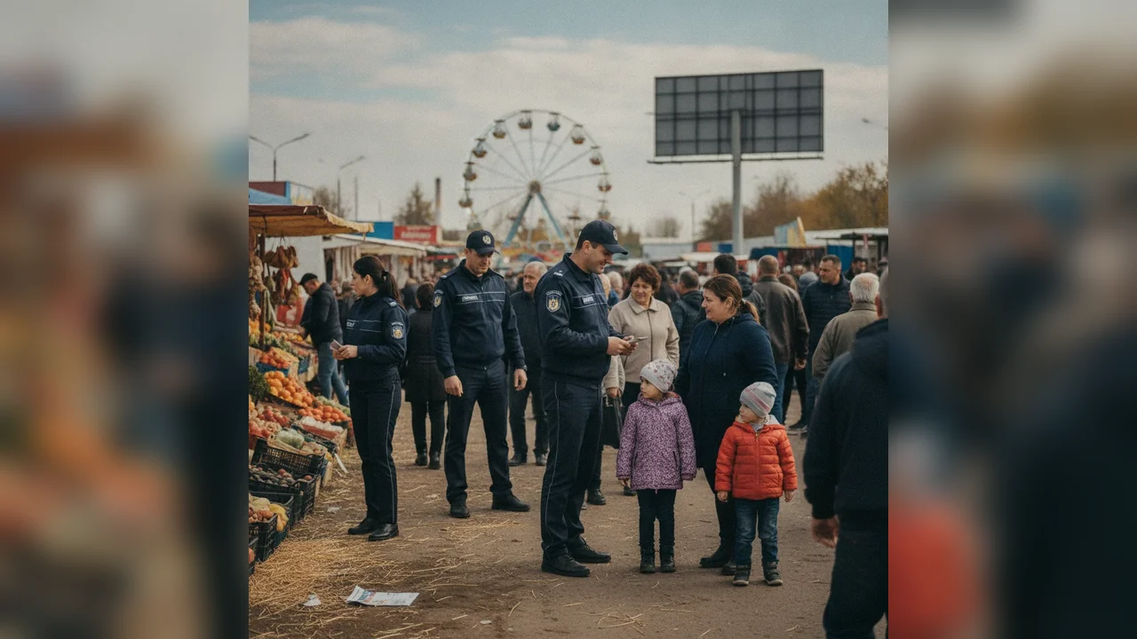 Polițiști, jandarmi și pompieri au informat cetățenii la Târgul Titu