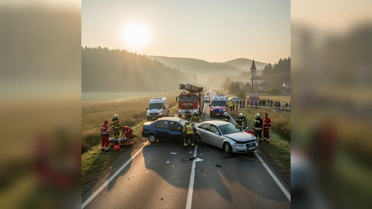 Pompierii și ambulanța au intervenit de urgență