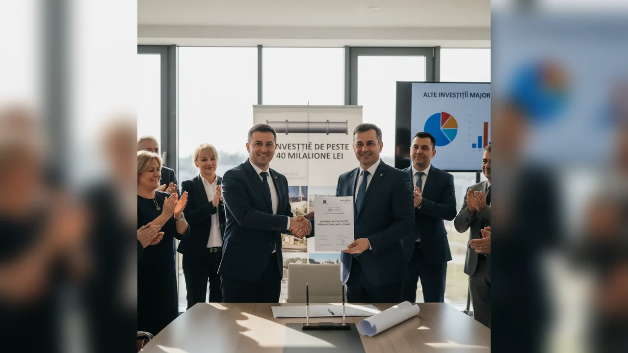Primarul Matei Gheorghiță semnează contractul de 40 milioane lei și alte investiții majore din ultimul an