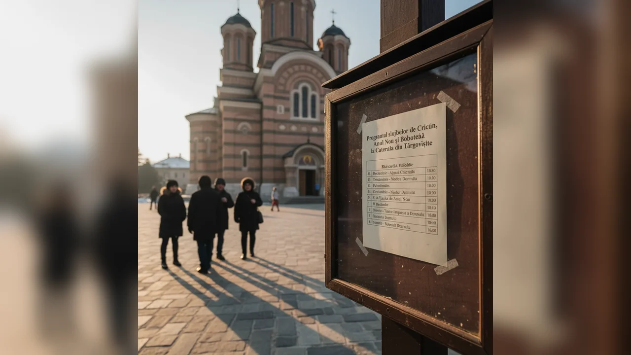 Program religios anunțat pentru sărbătorile de iarnă la Catedrala din Târgoviște
