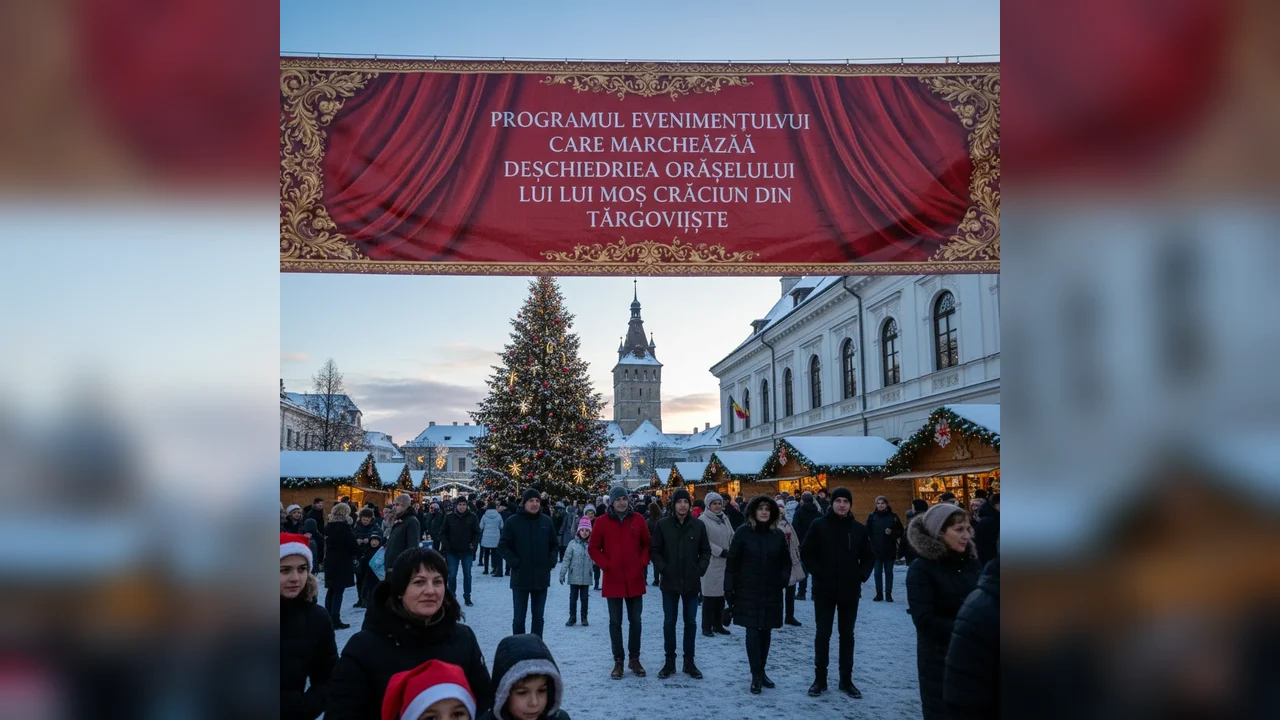 Programul complet al evenimentului de deschidere a Orășelului lui Moș Crăciun în Târgoviște