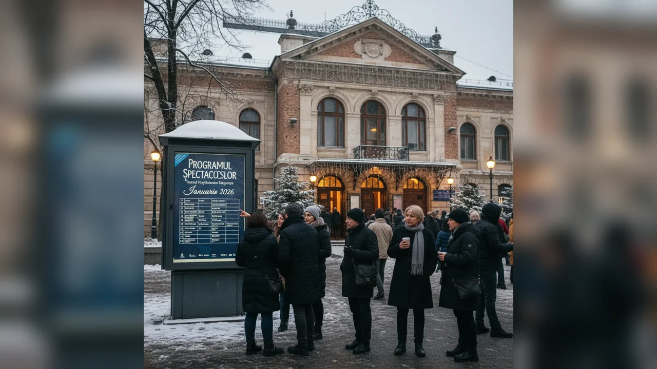 Programul spectacolelor la Teatrul Tony Bulandra Târgoviște, anunțat pentru luna ianuarie 2026