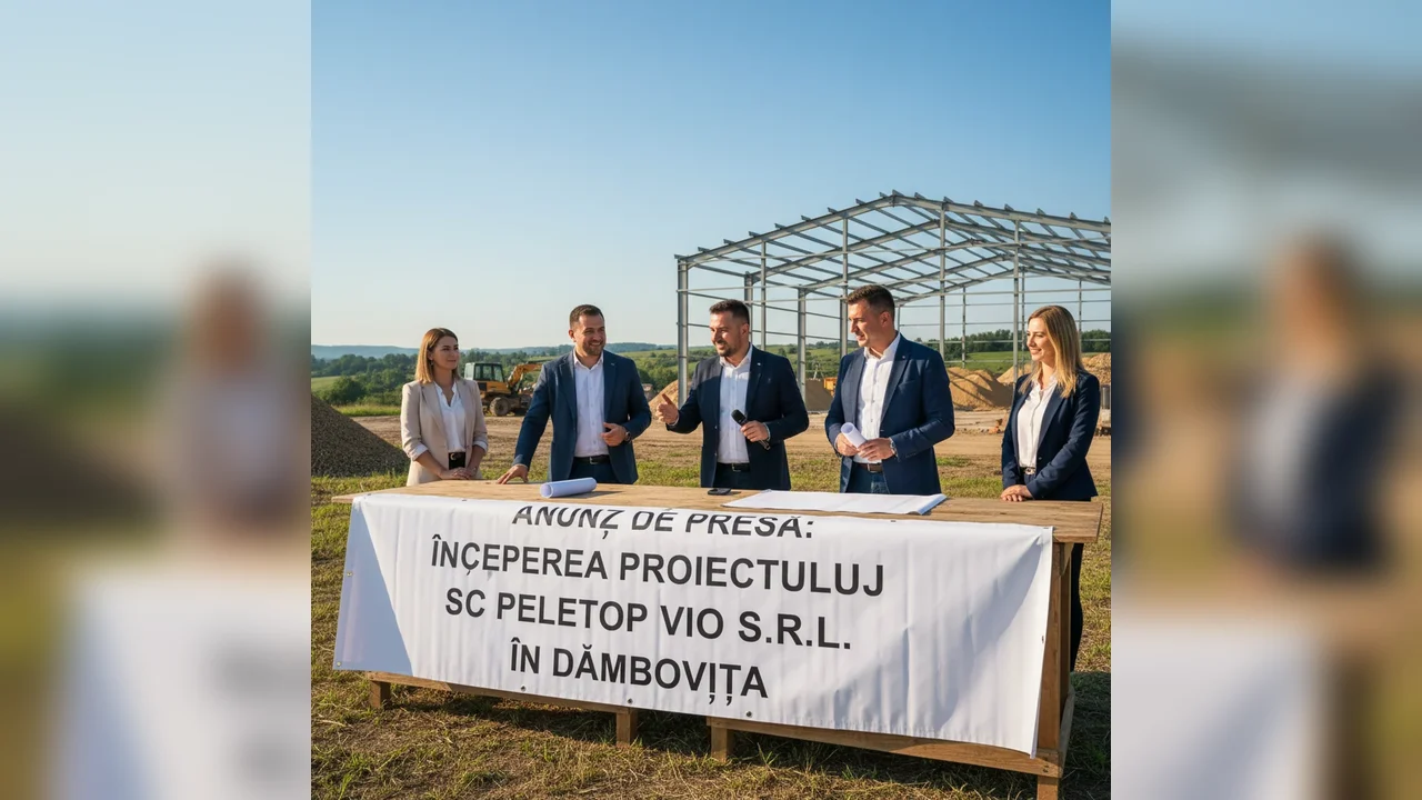 Proiect nou de producție de peleți anunțat la Târgoviște de SC PELETOP VIO S.R.L.
