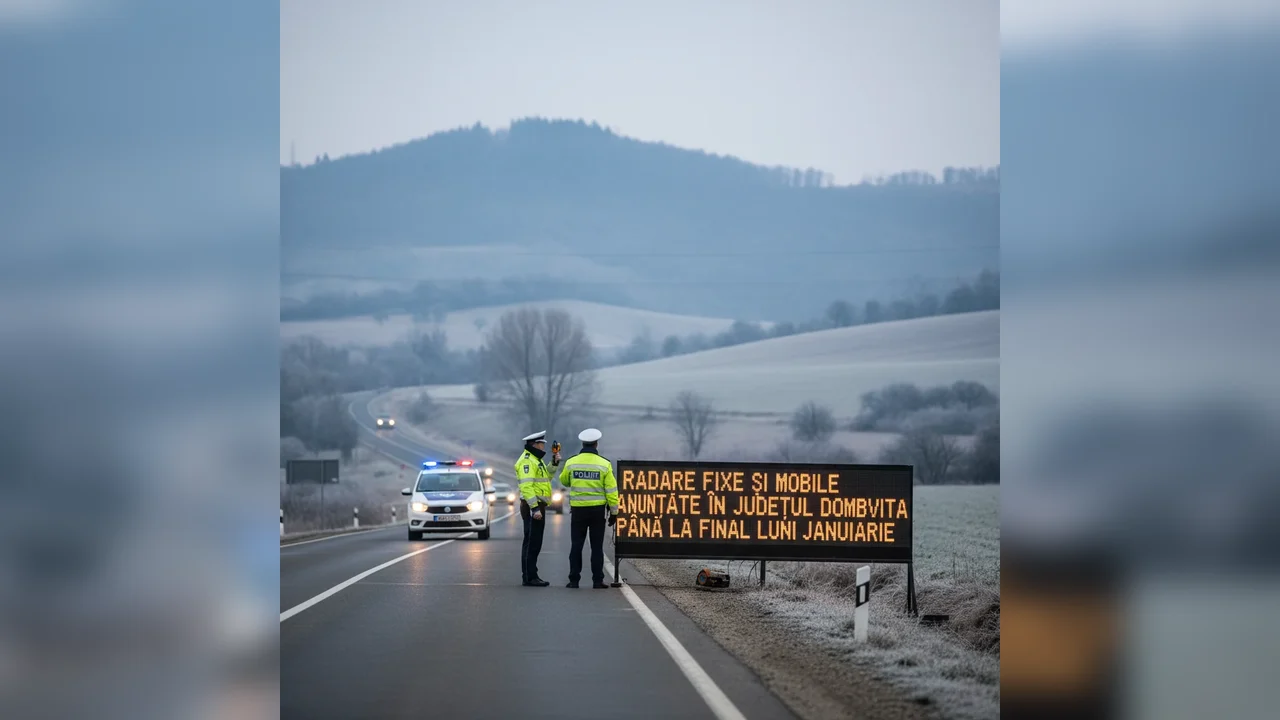 Radare fixe și mobile anunțate în Târgoviște și județul Dâmbovița până la finalul lunii ianuarie