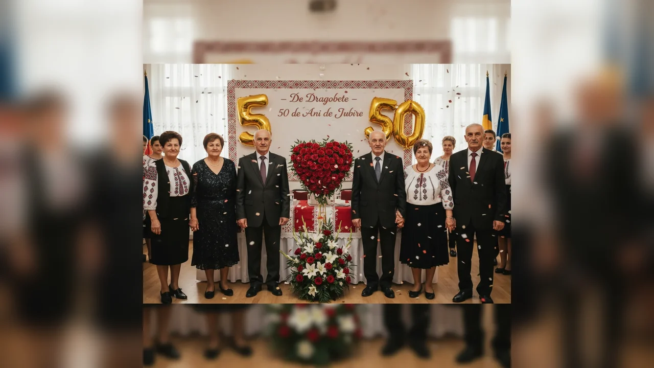 șapte perechi au marcat jubileul de 50 de ani de căsnicie și au celebrat iubirea autentică