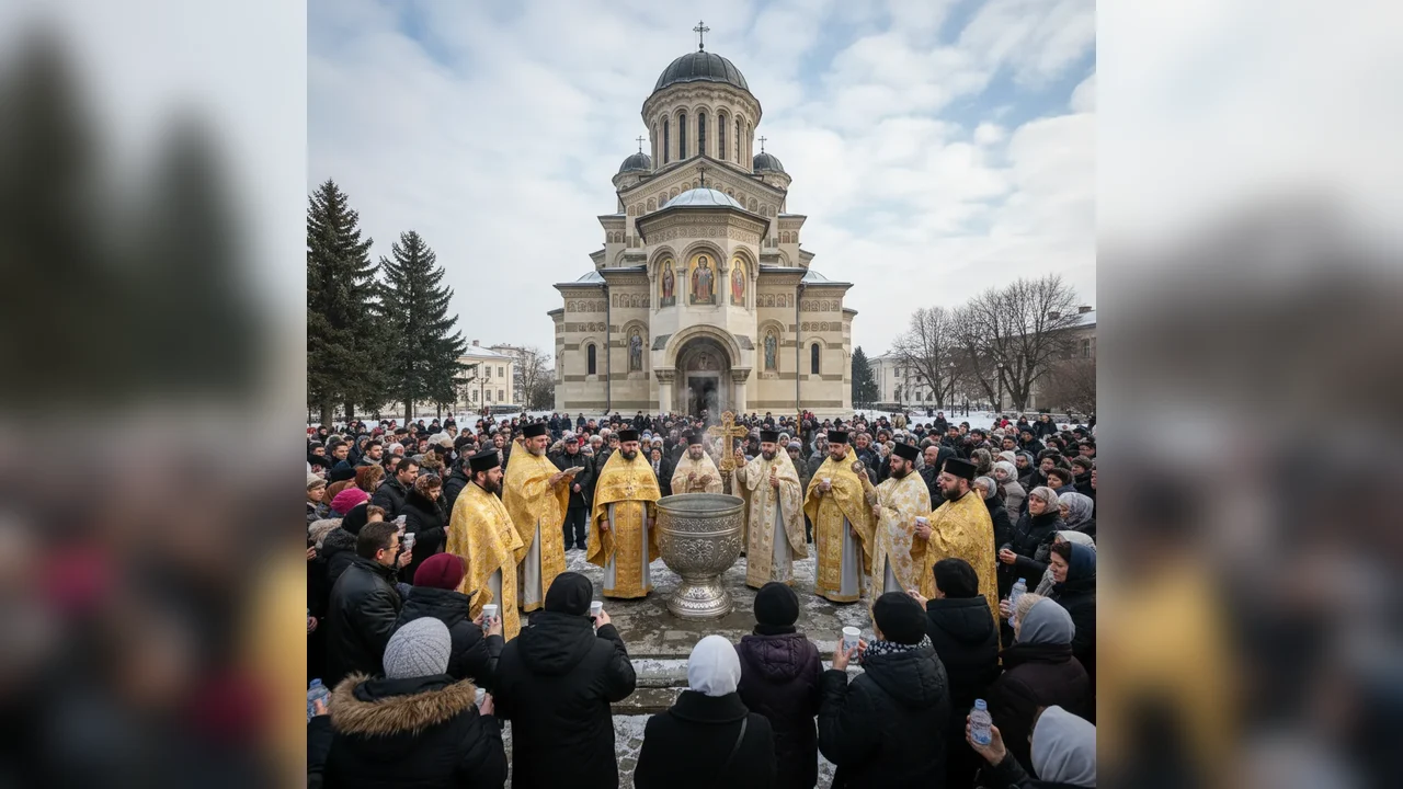 Slujba Sfințirii Agheasmei Mari de Bobotează, anunțată la Catedrala din Târgoviște pentru 6 ianuarie 2026