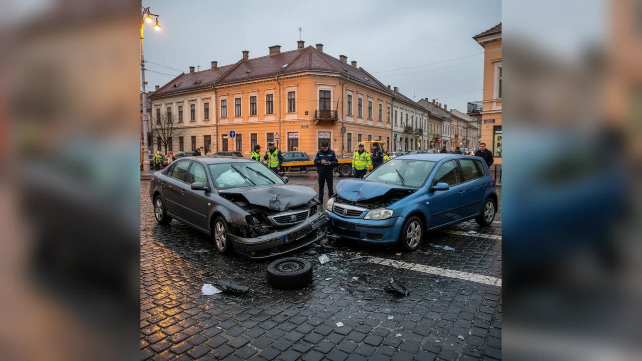 Șofer sancționat după un accident rutier fără victime în Târgoviște