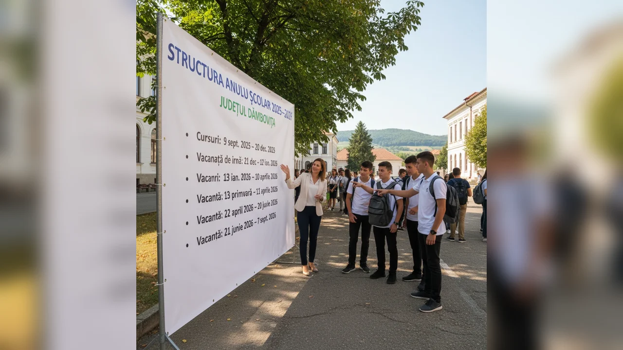 Structura anului școlar 2025–2026, anunț esențial pentru elevii din Târgoviște și Dâmbovița