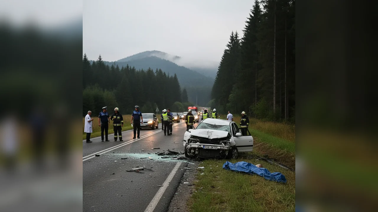 Tânără decedată într-un accident rutier la Picior de Munte, caz investigat de polițiștii din Târgoviște