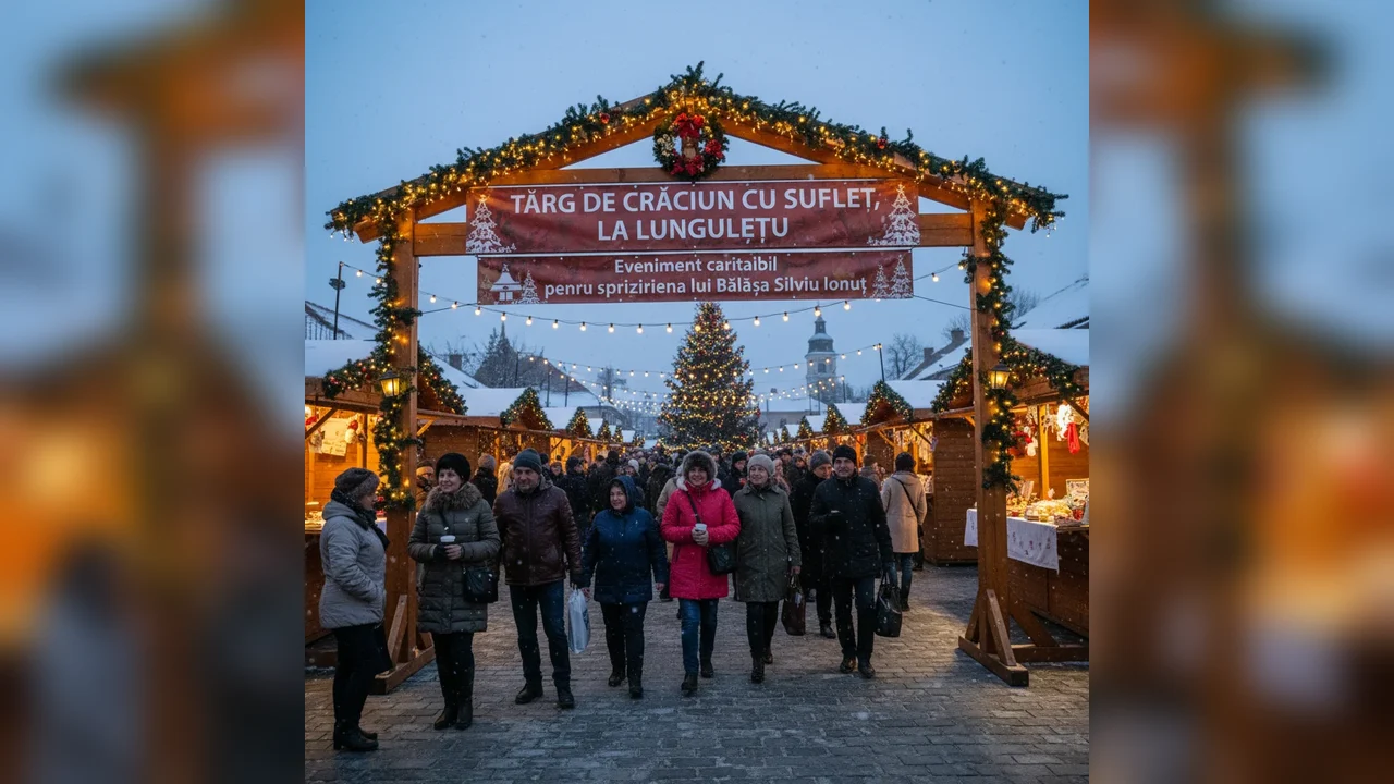 Târg de Crăciun caritabil la Lungulețu – Susține-l pe Bălașa Silviu Ionuț cu un gest din suflet