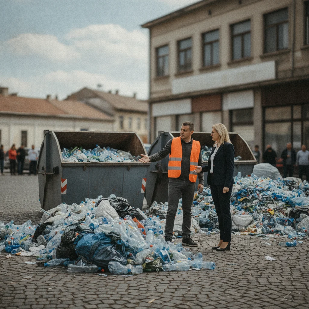 Târgoviște: 3.500 kg deșeuri plastice, găsite pe teren neautorizat