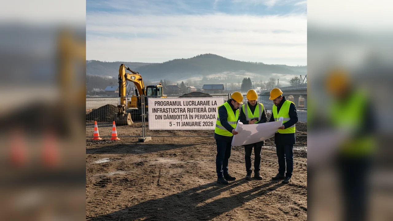 Târgoviște: calendarul lucrărilor la infrastructura rutieră din Dâmbovița pentru perioada 5–11 ianuarie 2026
