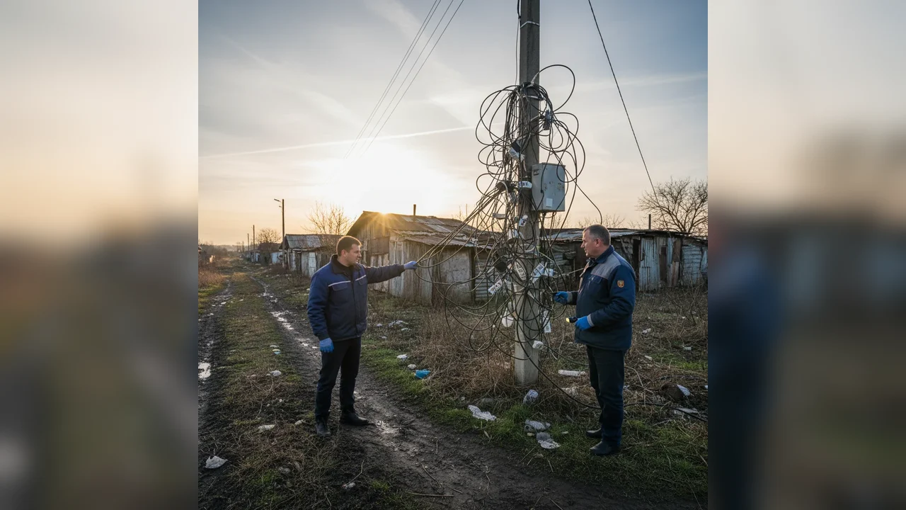 Târgoviște: instalații electrice clandestine depistate la Cojasca, anunț public în 20 februarie 2026