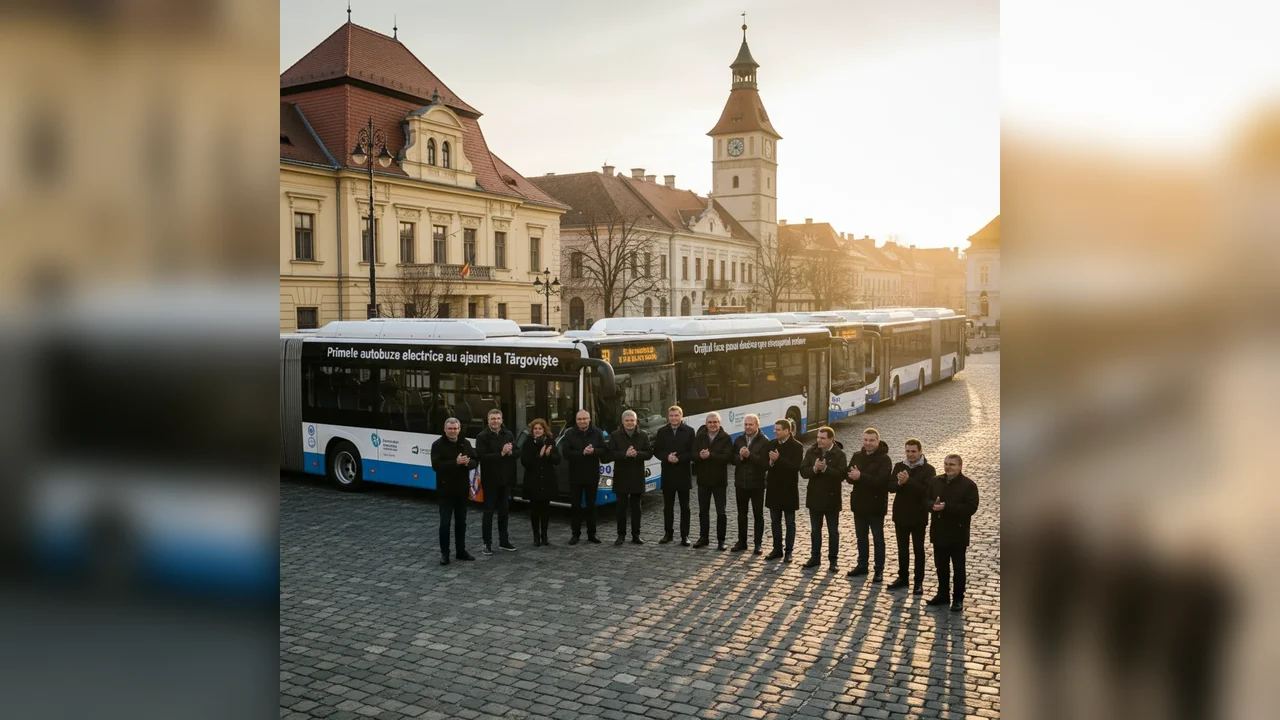 Târgoviște introduce primele autobuze electrice, marcând un salt important către transportul modern