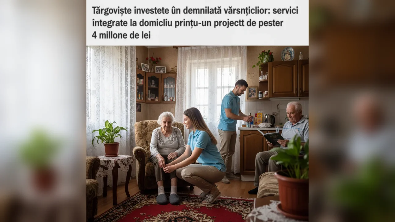 Târgoviște sprijină vârstnicii cu servicii integrate la domiciliu printr-un proiect de peste 4 milioane de lei