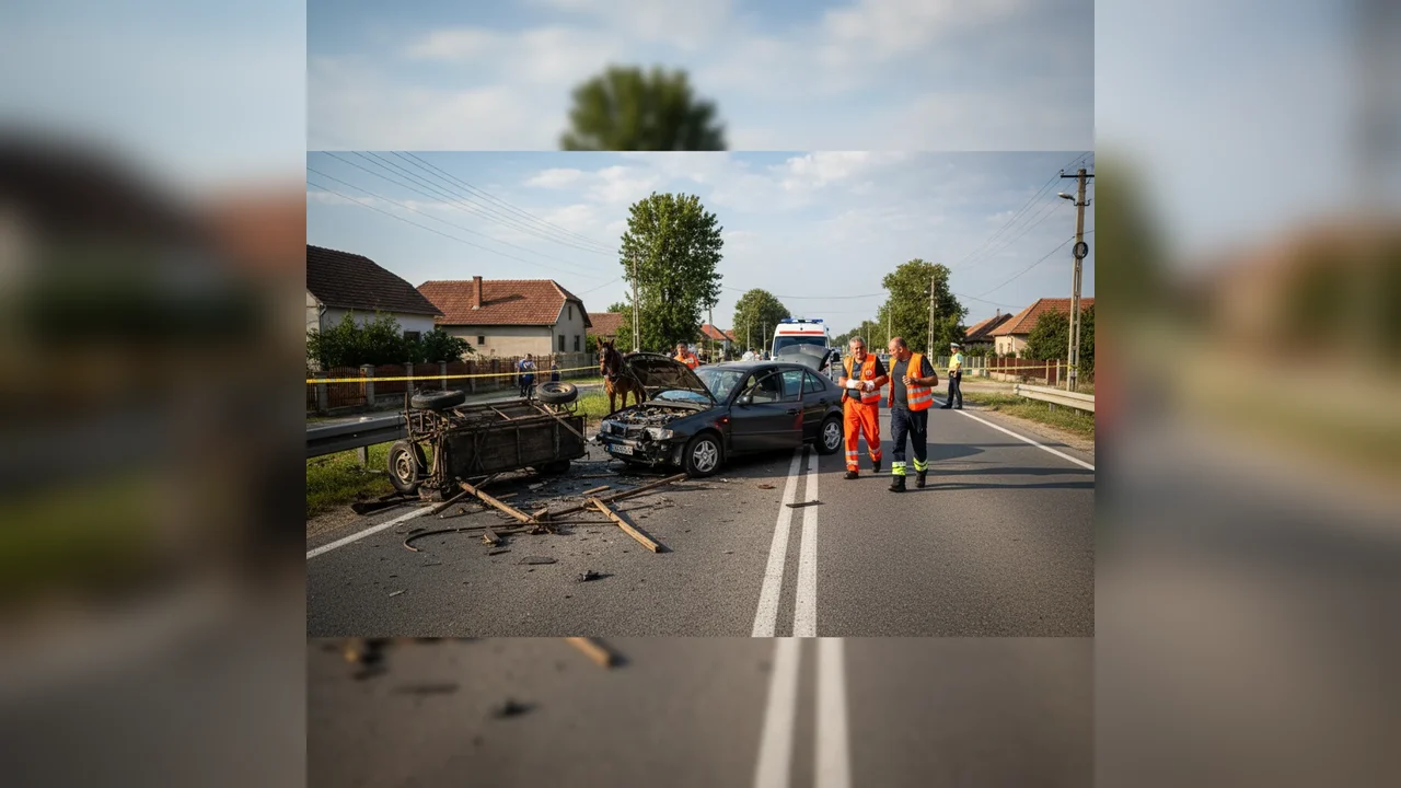 un bărbat a ajuns rănit în urma impactului