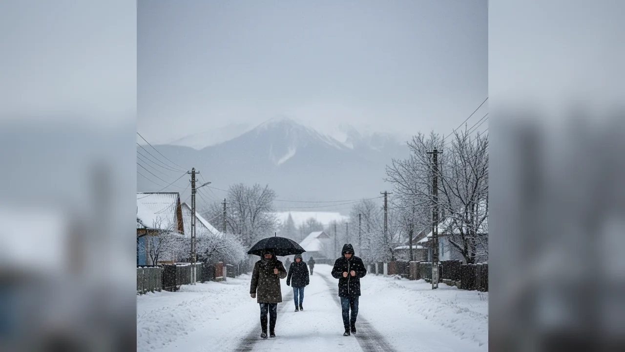 Vreme rece și precipitații mixte anunțate la Târgoviște pentru weekend
