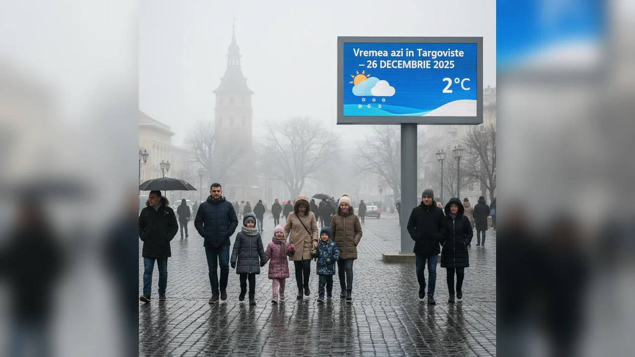 Vremea azi în Targoviste – 26 decembrie 2025
